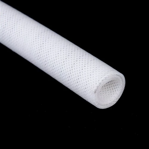 How much pressure can silicone- reinforced steel wire tubing withstand?